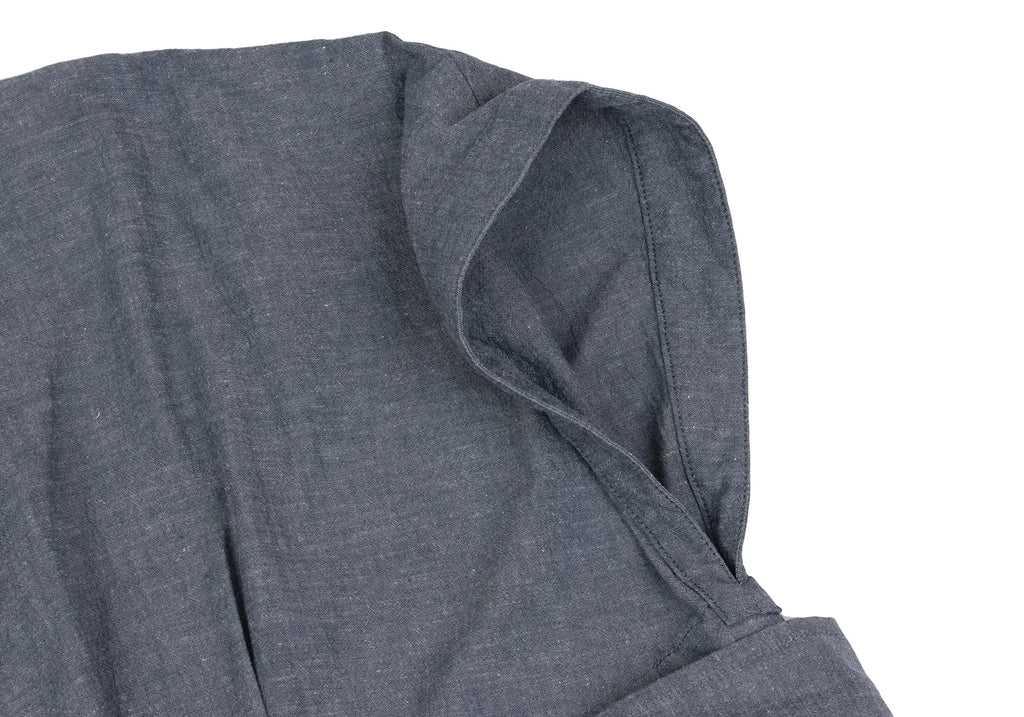 BEAMS TOKYO. JAPAN Chambray GRAY Short Sleeve Dress