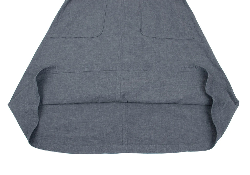 BEAMS TOKYO. JAPAN Chambray GRAY Short Sleeve Dress