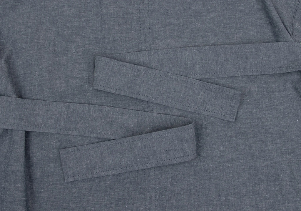 BEAMS TOKYO. JAPAN Chambray GRAY Short Sleeve Dress