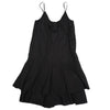 ISSEY MIYAKE JAPAN. zucca Poly Cotton Back Gather Black Cami Dress