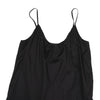 ISSEY MIYAKE JAPAN. zucca Poly Cotton Back Gather Black Cami Dress