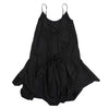 ISSEY MIYAKE JAPAN. zucca Poly Cotton Back Gather Black Cami Dress