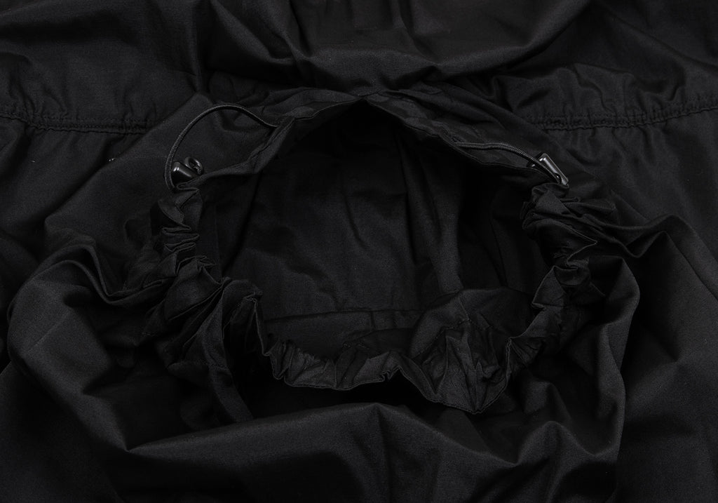 ISSEY MIYAKE JAPAN. zucca Poly Cotton Back Gather Black Cami Dress