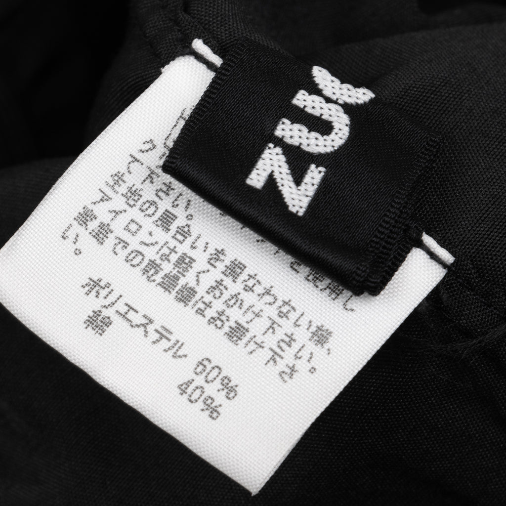 ISSEY MIYAKE JAPAN. zucca Poly Cotton Back Gather Black Cami Dress