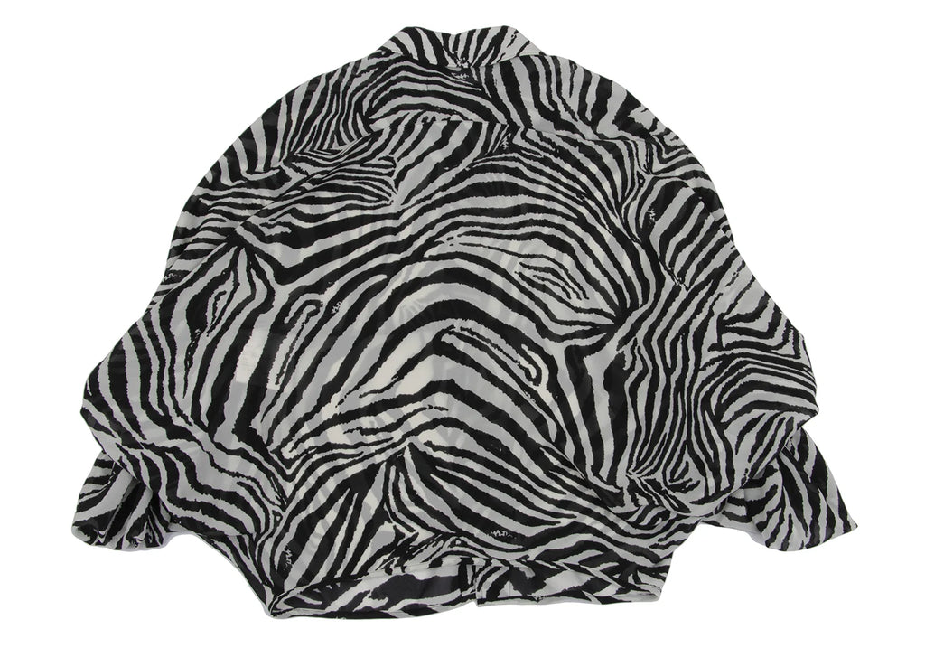 COMME des GARCONS JAPAN. JUNYA WATANABE Black, White Zebra Printed Blouse