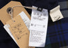 A/T (ATSURO TAYAMA)  JAPAN. NEW W/TAGS. Navy Check Switching High Neck Top