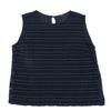 45rpm 45R JAPAN. Navy Front Lace Cotton Sleeveless Top
