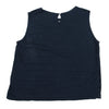 45rpm 45R JAPAN. Navy Front Lace Cotton Sleeveless Top
