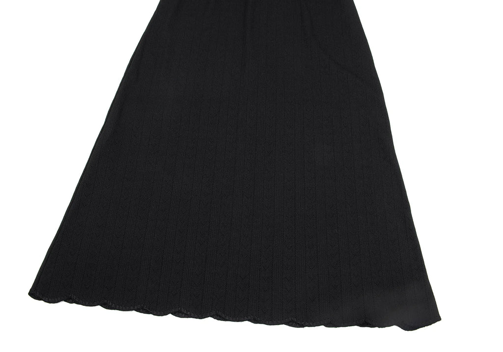 Jean Paul GAULTIER PARIS. CLASSIQUE. Black Poly Knit Cami Dress