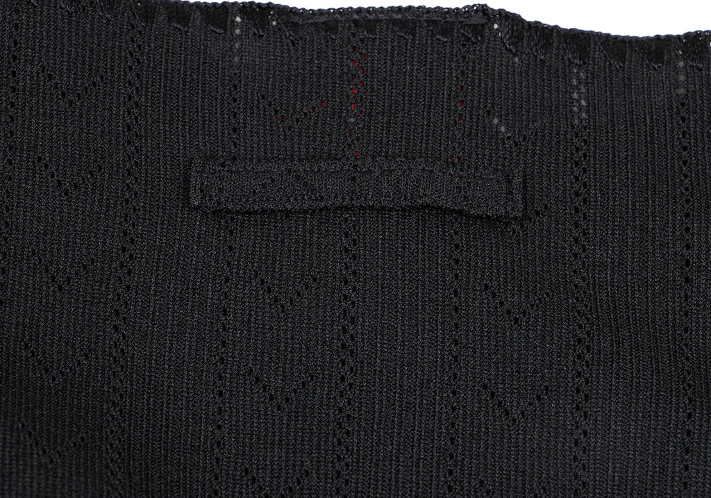 Jean Paul GAULTIER PARIS. CLASSIQUE. Black Poly Knit Cami Dress
