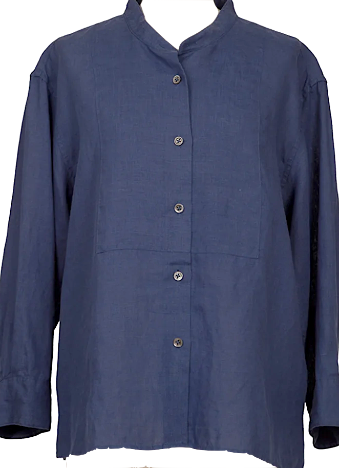 Margaret howell コットンシャツ　紺色 神南店から2024年秋冬シーズンの「EDMONTON SHIRT」のご紹介