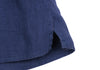 MARGARET HOWELL LONDON/TOKYO. Blue Linen Band Collar Shirt