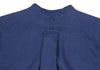 MARGARET HOWELL LONDON/TOKYO. Blue Linen Band Collar Shirt