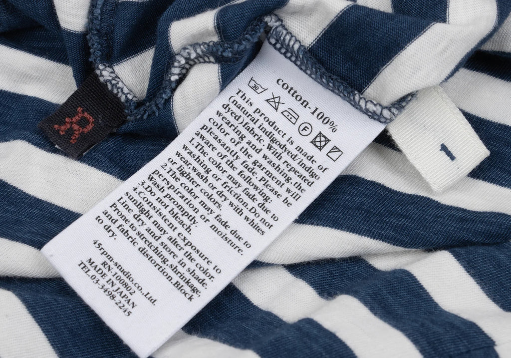 45rpm 45R Japan. Navy, White Stripe Cami Dress