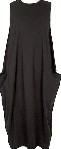 Maison Margiela MM6 Paris. Black Grey Denim Half Button Down Dress w/Back Pockets