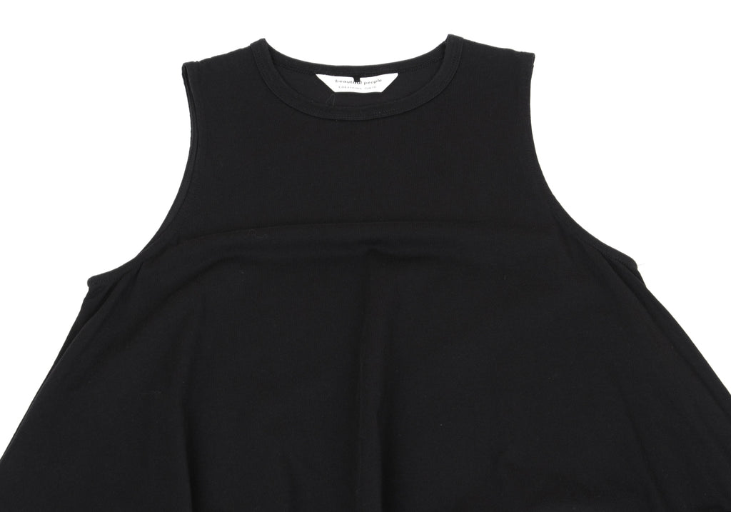 beautiful people Cotton Sleeveless Dress Black