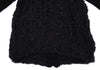 COMME des GARCONS JAPAN. TRICOT. Black Mohair Blend Open Knit Chunky Cardigan Top