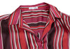 NARACAMICIE JAPAN. Red Poly Stripe Pull Over Blouse