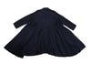 ROMEO GIGLI  ITALY. Navy Piping Rayon Drape Shirt Dress