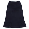 COMME des GARCONS JAPAN. TRICOT. Navy Switching Stretch Wool Skirt