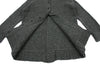 A/T ATSURO TAYAMA.  Grey Open Knit Front and Back Long Cardigan w/Hood