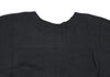 ISSEY MIYAKE JAPAN. zucca Dyed Charcoal Color Wool Short Sleeves Knit Sweater