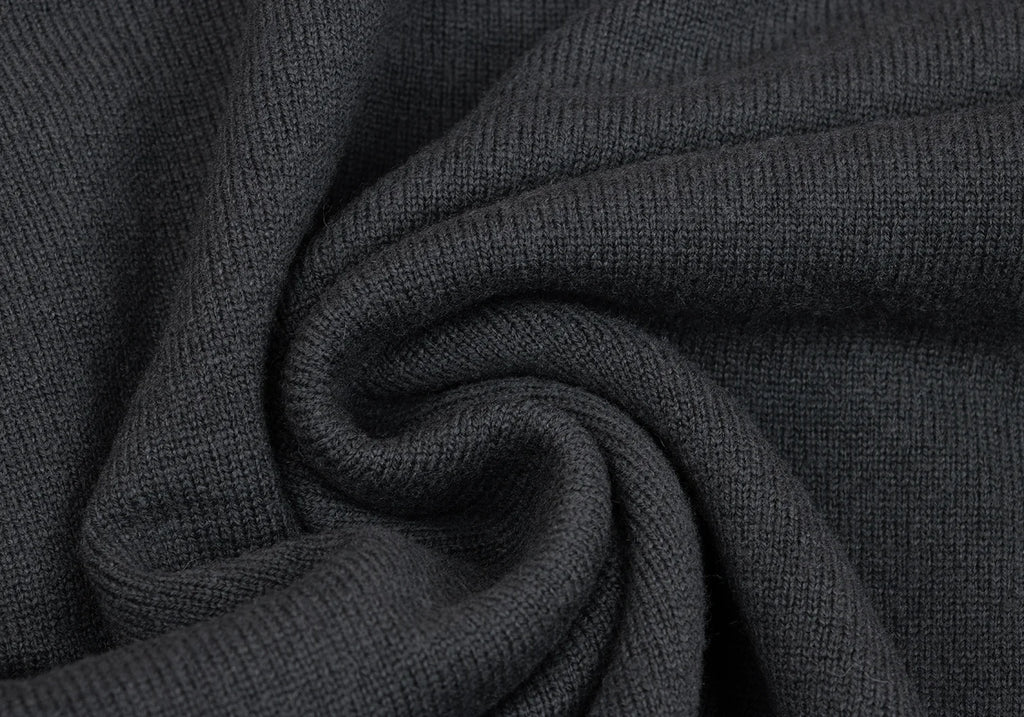 ISSEY MIYAKE JAPAN. zucca Dyed Charcoal Color Wool Short Sleeves Knit Sweater