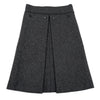 ISSEY MIYAKE JAPAN. zucca Grey Wool Front Wrap Skirt