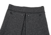 ISSEY MIYAKE JAPAN. zucca Grey Wool Front Wrap Skirt