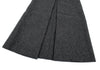 ISSEY MIYAKE JAPAN. zucca Grey Wool Front Wrap Skirt