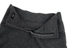 ISSEY MIYAKE JAPAN. zucca Grey Wool Front Wrap Skirt