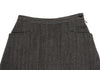 MARGARET HOWELL LONDON/TOKYO. Grey Wool Striped Long Skirt