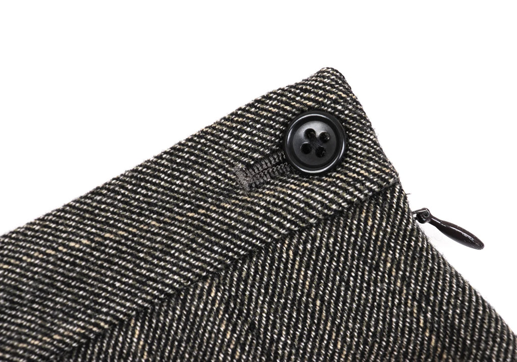 MARGARET HOWELL LONDON/TOKYO. Grey Wool Striped Long Skirt