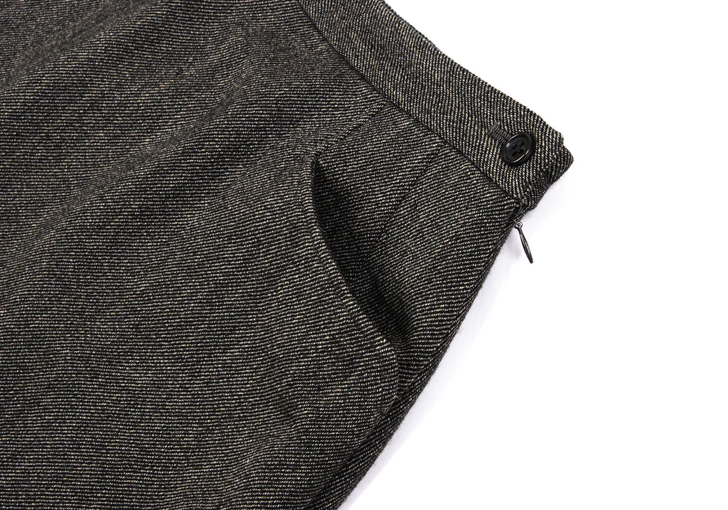 MARGARET HOWELL LONDON/TOKYO. Grey Wool Striped Long Skirt