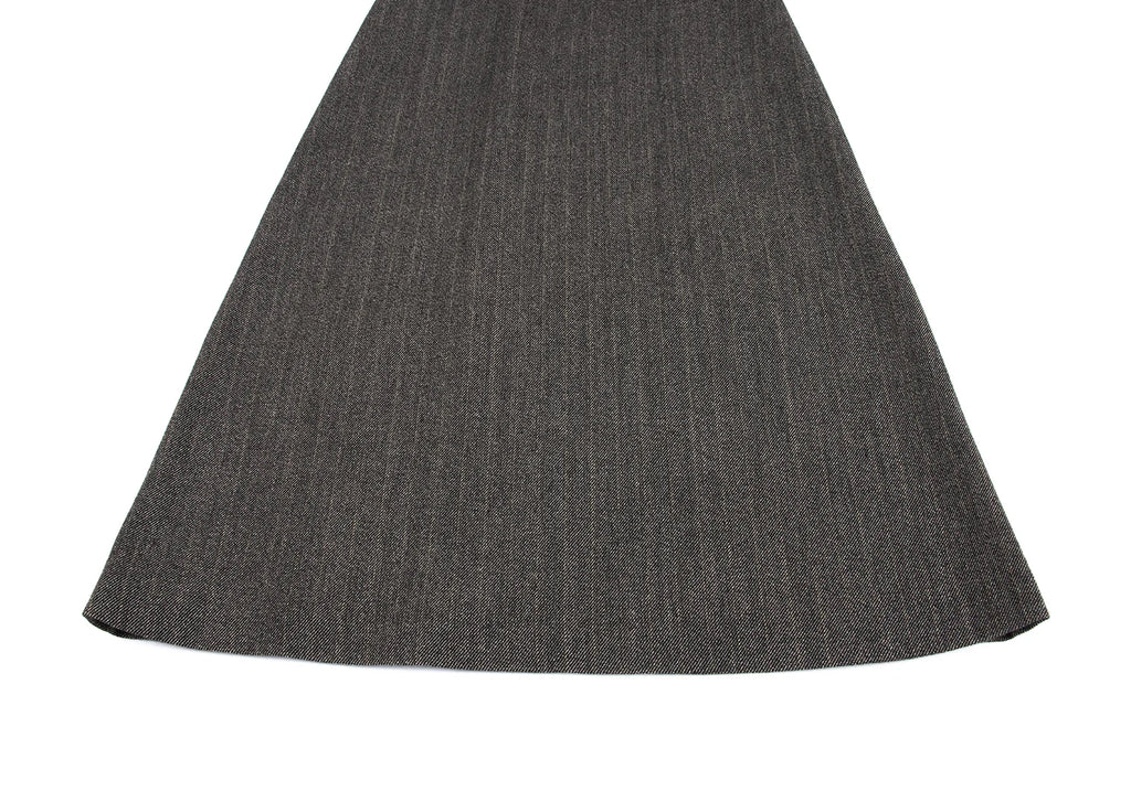 MARGARET HOWELL LONDON/TOKYO. Grey Wool Striped Long Skirt