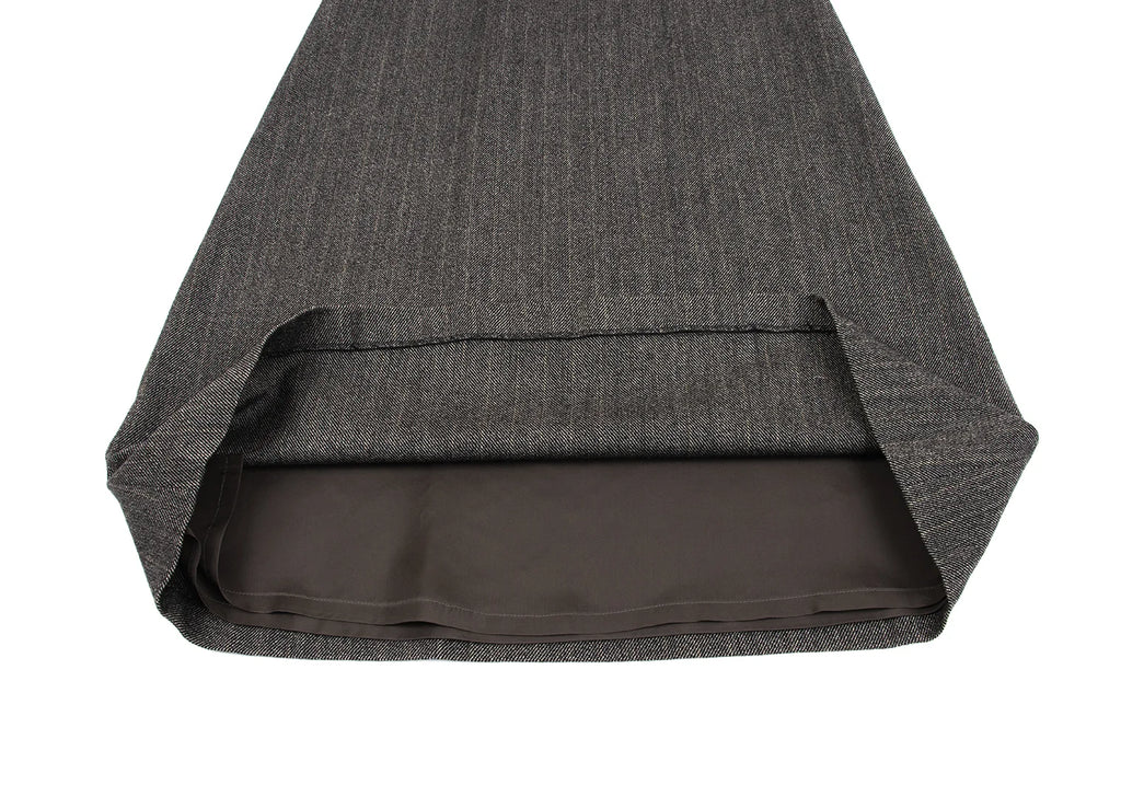 MARGARET HOWELL LONDON/TOKYO. Grey Wool Striped Long Skirt