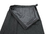MARGARET HOWELL LONDON/TOKYO. Grey Wool Side Pocket Long Skirt