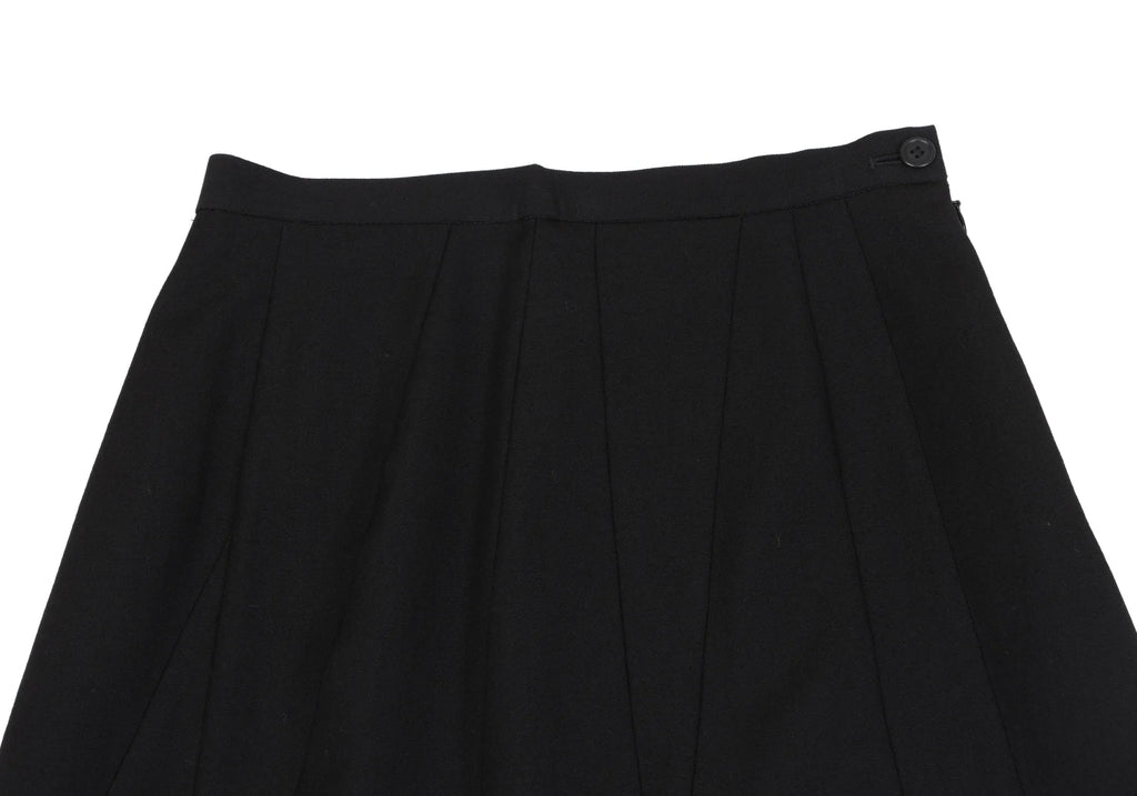 A/T Atsuro Tayama Japan. Black Wool Switching Design Skirt