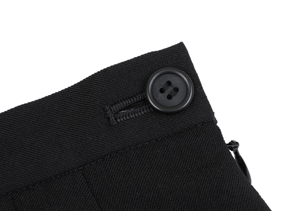 A/T Atsuro Tayama Japan. Black Wool Switching Design Skirt