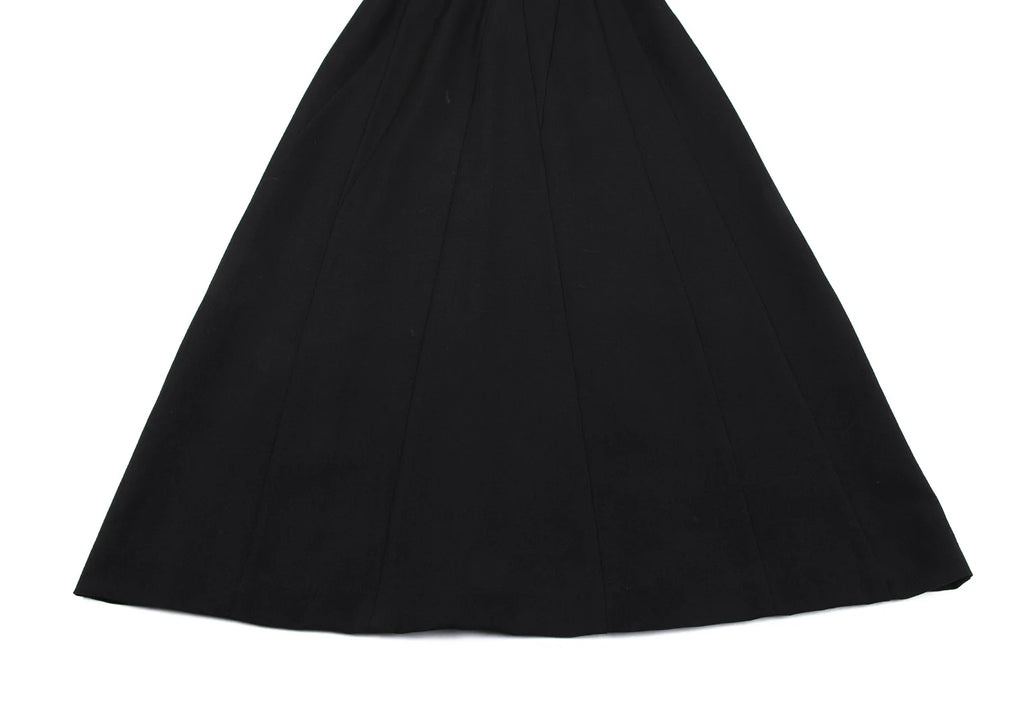 A/T Atsuro Tayama Japan. Black Wool Switching Design Skirt