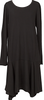 A/T ATSURO TAYAMA JAPAN. Black Material Switching Dress