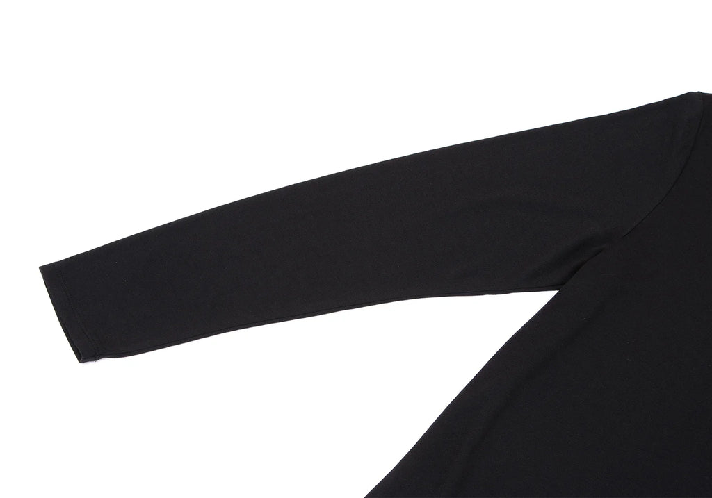 A/T ATSURO TAYAMA JAPAN. Black Material Switching Dress