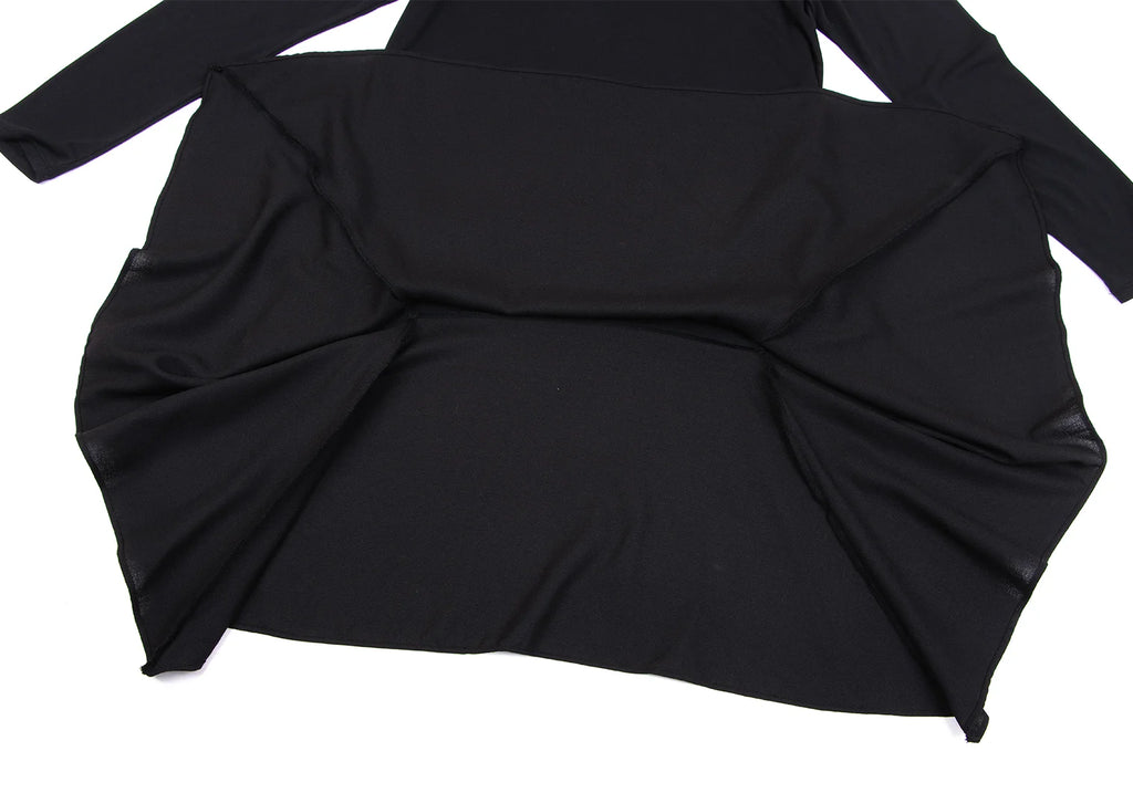 A/T ATSURO TAYAMA JAPAN. Black Material Switching Dress