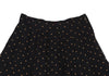 KENZO PARIS. Vintage Black Dot Printed Wool Flare Skirt