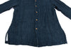 45rpm 45R JAPAN. Navy Striped Indigo Dyed Cotton Gauze Shirt