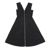 Jean Paul GAULTIER FOR SEPT PREMIERES PARIS. Black Cotton Nylon Sleeveless Zip Dress
