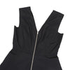 Jean Paul GAULTIER FOR SEPT PREMIERES PARIS. Black Cotton Nylon Sleeveless Zip Dress