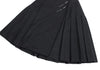 Jean Paul GAULTIER FOR SEPT PREMIERES.  PARIS. Charcoal Color Wool Stretch Pleats Wrap Skirt