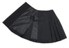 Jean Paul GAULTIER FOR SEPT PREMIERES.  PARIS. Charcoal Color Wool Stretch Pleats Wrap Skirt