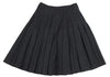 Jean Paul GAULTIER FOR SEPT PREMIERES.  PARIS. Charcoal Color Wool Stretch Pleats Wrap Skirt